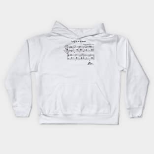 Frederic Chopin Clasic Music Waltz In A Minor Kids Hoodie